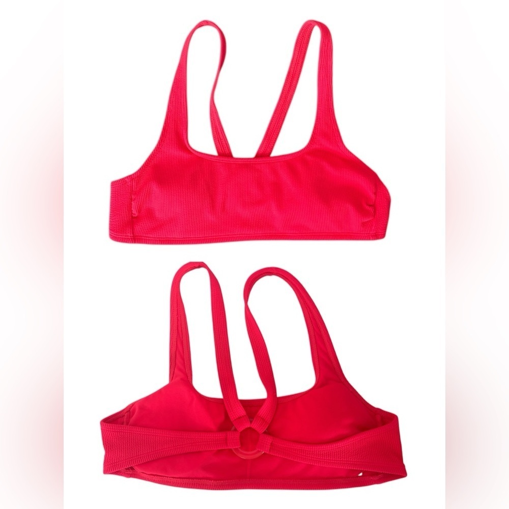 Neon Ribbed Swim Bikini Top - Picture 2 of 9